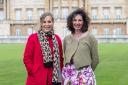 Mel and Diana at Buckingham Palace.