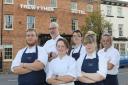 Executive chef Jamie Tully (left) and Rosie Koffer (front centre), from Chartists 1770 will be competing at the National and Junior Chef of Wales contests.Picture by Phil Blagg Photography.