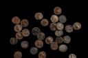 The 29 Roman Coins discovered in Llanelwedd.