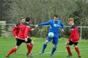 Action from Waterloo Rovers' clash against Berriew. Picture by Gary Williams.