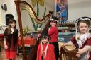 Ysgol Gynradd Llanidloes pupils went to school in traditional Welsh dress to celebrate St David's Day on March 1, 2023.