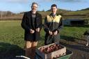 Cultivate senior manager Richard Edwards and farmer John Phillips, of Broniarth Farm, Newtown.