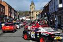 Welshpool town centre during the North Wales Rally.