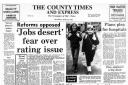 The County Times front page from April 26, 1986.