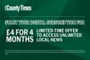 Sign up to the Powys County Times for £4 for 4 months