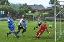 Action from Forden United's victory against Llanfyllin Town.