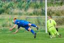 Action from Waterloo Rovers' victory over Barmouth United in the MMP Central Wales League North.
