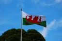 A Welsh flag fluttering in the breeze