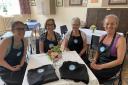 Llanfair Community Cafe volunteers  Trudi Bates, Gwen Buckley, Grace Davies and Nia Pryce.