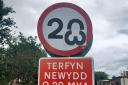 Some 20mph signs have been targeted by vandals.