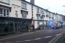 Firefighters have been called to the Black Lion Pub in Ellesmere