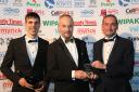 CastAlum’s managing director Karl Meredith and additive manufacturing engineer and apprentice mentor Rhys Jones receive the Technology and Innovation Award from Tim Davies from CellPath, sponsor.
