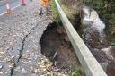 The hole that appeared on the side of the A470