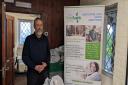 Rob Field at the Welshpool Food Bank