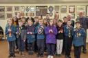Radnor Scouts with members of Hay Camera Club.