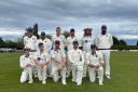 Montgomery Cricket Club players line up.