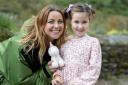 Charlotte Church with six-year-old Harper, the youngest member of a choir, who Charlotte has surprised, by signing on as their new vocal coach ahead of their biggest performance.