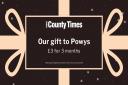Powys County Times Christmas sale.