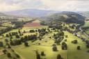 A view over the Glanusk Estate and Lodge, the site where the GWCT Welsh Game Fair will be held in June 2024