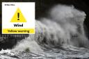 The Met Office issued a weather warning as high winds were forecast to batter the northern UK.