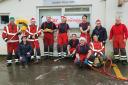 A total of £800 was raised for the Fire Fighters Charity from a Christmas car wash.