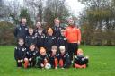 Llanymynech Football Club under 8s and coaches.