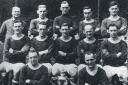 George Latham and Cardiff City's FA Cup winning side in 1927.
