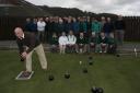 Peter Canning during his spell as president of Carno Bowls Club.