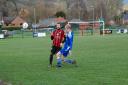 Action from Guilsfield's win over Ruthin Town.