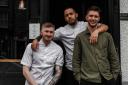 Corrin, centre, beat his fellow Welsh chefs to the final