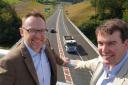 Russell George MS and Craig Williams MP at the Newtown Bypass