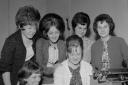 Six ladies and a pigeon in Newtown in 1964. Recognise any familiar faces?