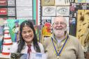 Rotary Young Photographer Competition winner Fiona Montana pictured with Builth Rotary Club president Ciaran O’Connell.