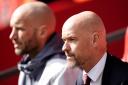 Manchester United manager Erik ten Hag (centre right) admitted his side had some fortune (Nick Potts/PA)
