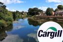 The river Wye in Herefordshire, and Cargill's logo