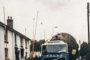 This week’s Memory Lane photo is a bit of a mystery.The photo shows an Econofreight specialist heavy haulage lorry, with a 1983 registration, making its way through Welshpool.We’re not sure what the strange load is or where it was heading – can any