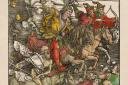 Illustration of the Four Horsemen of the Apocalypse drawn by Albrecht Dürer in 1498.