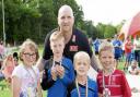 Welsh legend John Hartson at an event in Berriew.