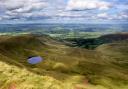 A view looking towards a Tarn from Corn du, within the Brecon Beacons in Powys