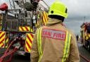 The fire broke out at a building on an industrial estate