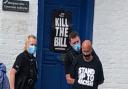The Kill the Bill movement was partly why Wayne Powell smashed windows at Montgomeryshire MP Craig Williams' Welshpool office last year. Photo by Kill the Bill Montgomeryshire
