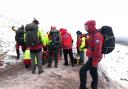 The lady was assisted by fellow walkers and two mountain rescue teams