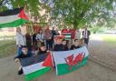 The group of six 15-year-old boys along with their two youth leaders from the West Bank in Palestine were in Llanidloes on Thursday, July 7, where they spent the morning at Llanidloes High School.