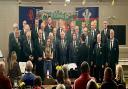 Rhayader and District Male Voice Choir supporting Cerys Gough singing 'The Rose'