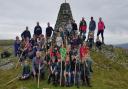 Members of the 1st Rhayader Scout Group and leaders