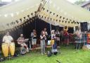 Club Mambo playing at Llanfyllin Food Festival .