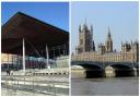 The Senedd and Westminster.