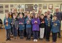 Radnor Scouts with members of Hay Camera Club.
