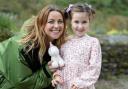 Charlotte Church with six-year-old Harper, the youngest member of a choir, who Charlotte has surprised, by signing on as their new vocal coach ahead of their biggest performance.