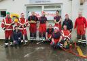 A total of £800 was raised for the Fire Fighters Charity from a Christmas car wash.